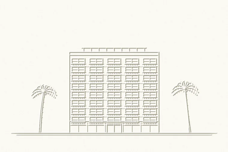 Dibujo del Courtyard by Marriott Mazatlán